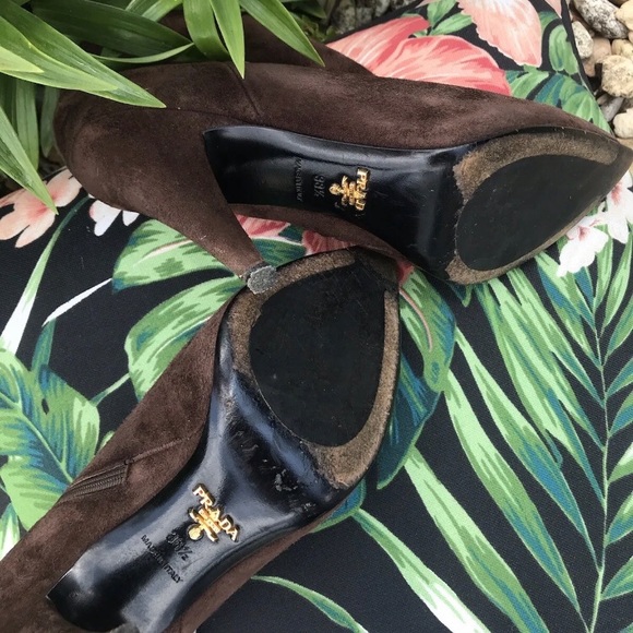 PRADA 8.5 Brown Anke Boots - Picture 3 of 7